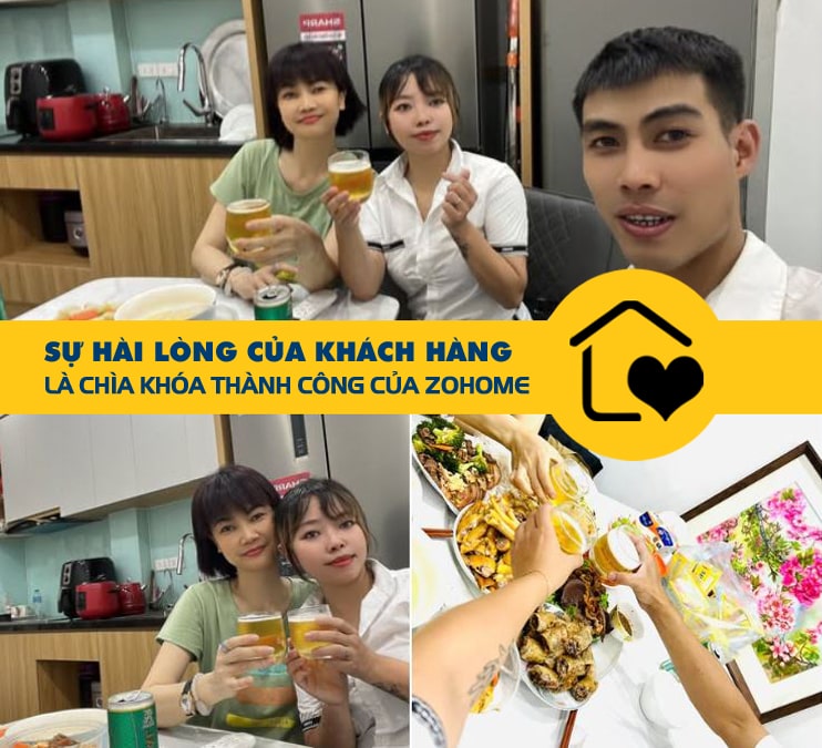 Trang chủ 12 SU HAI LONG CUA KHACH HANG ZOHOME